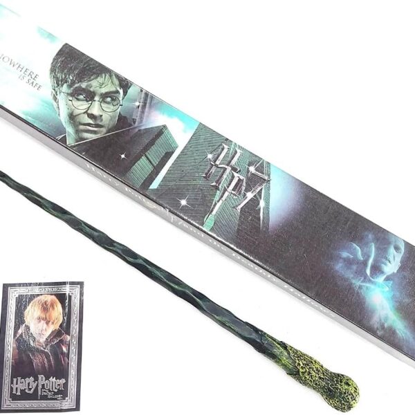 REALISTIC LOOK - Crafted with exquisite details of the wand used by Harry in his Movies. This Wand is made using Premium Polyresin Material. [Realistic Wood Effect| - Handcrafted wand with Accurate Weight. Comes with Wand Box This Wand is a Meticulous Recreation of the Wand prop used by the film series. Perfect gift for a person