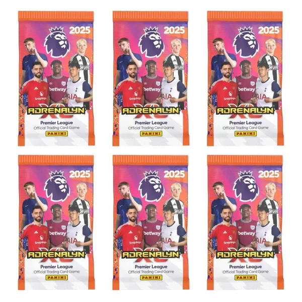 Panini Epl 2025 Trading Cards 6 Cards Pack Adrenalyn Xl
