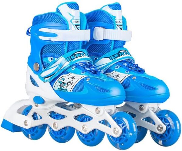 Children’s Skating Shoes Full Flash Roller blue