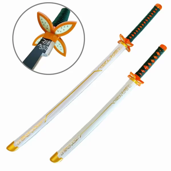 Katana Kochou Shinobu golden toyn props Anime Demon Slayer katana toys cosplay